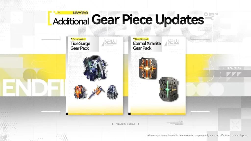 Extra pieces for existing gear packs